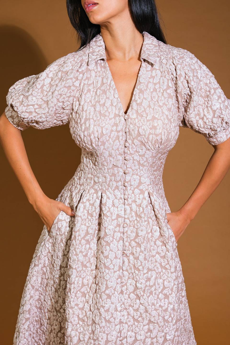 Perfect Vision Woven Midi Dress
