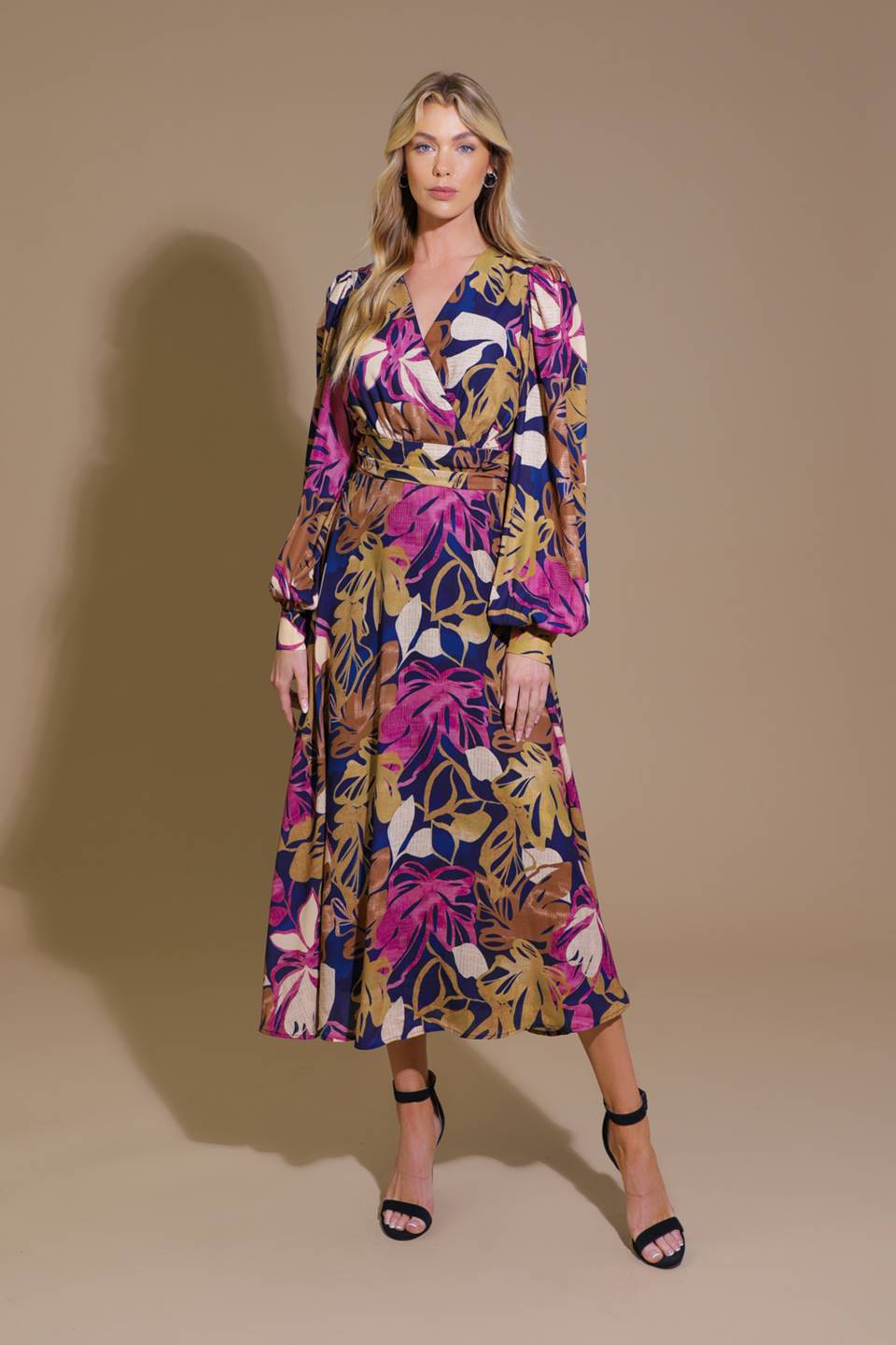 Lost in Your Eyes Woven Midi Dress