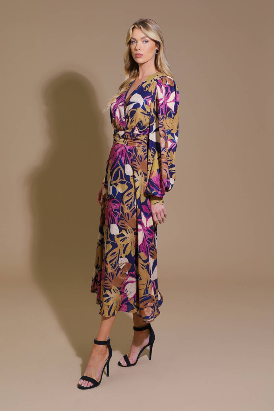 Lost in Your Eyes Woven Midi Dress