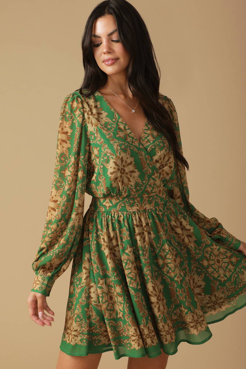 Got Me Wondering Woven Mini Dress