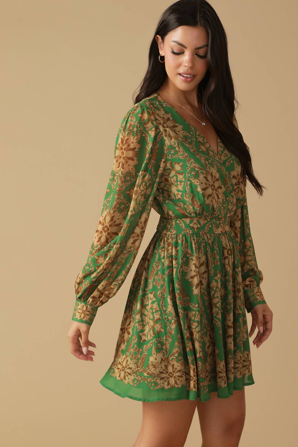 Got Me Wondering Woven Mini Dress