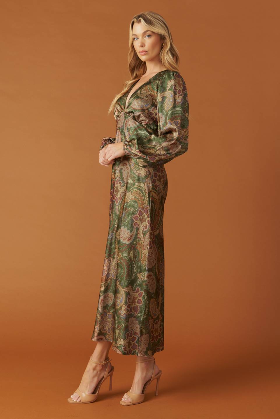 Stick Season Woven Midi Dress