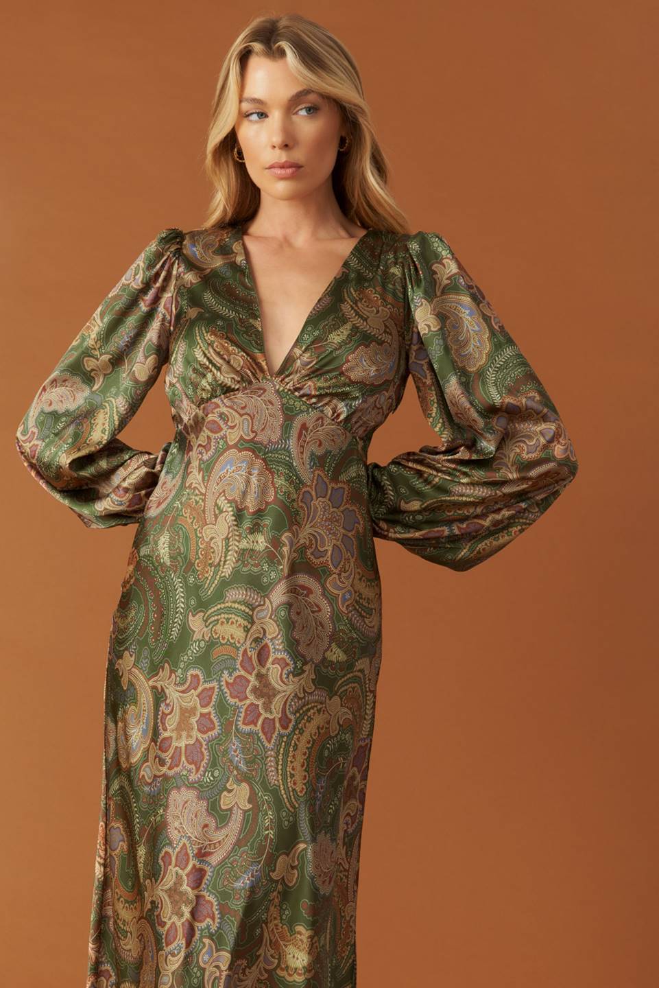 Stick Season Woven Midi Dress