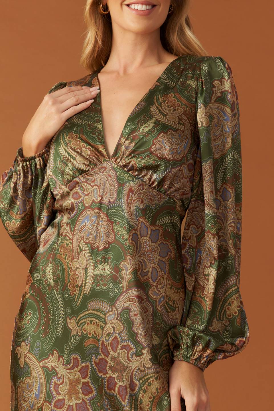 Stick Season Woven Midi Dress