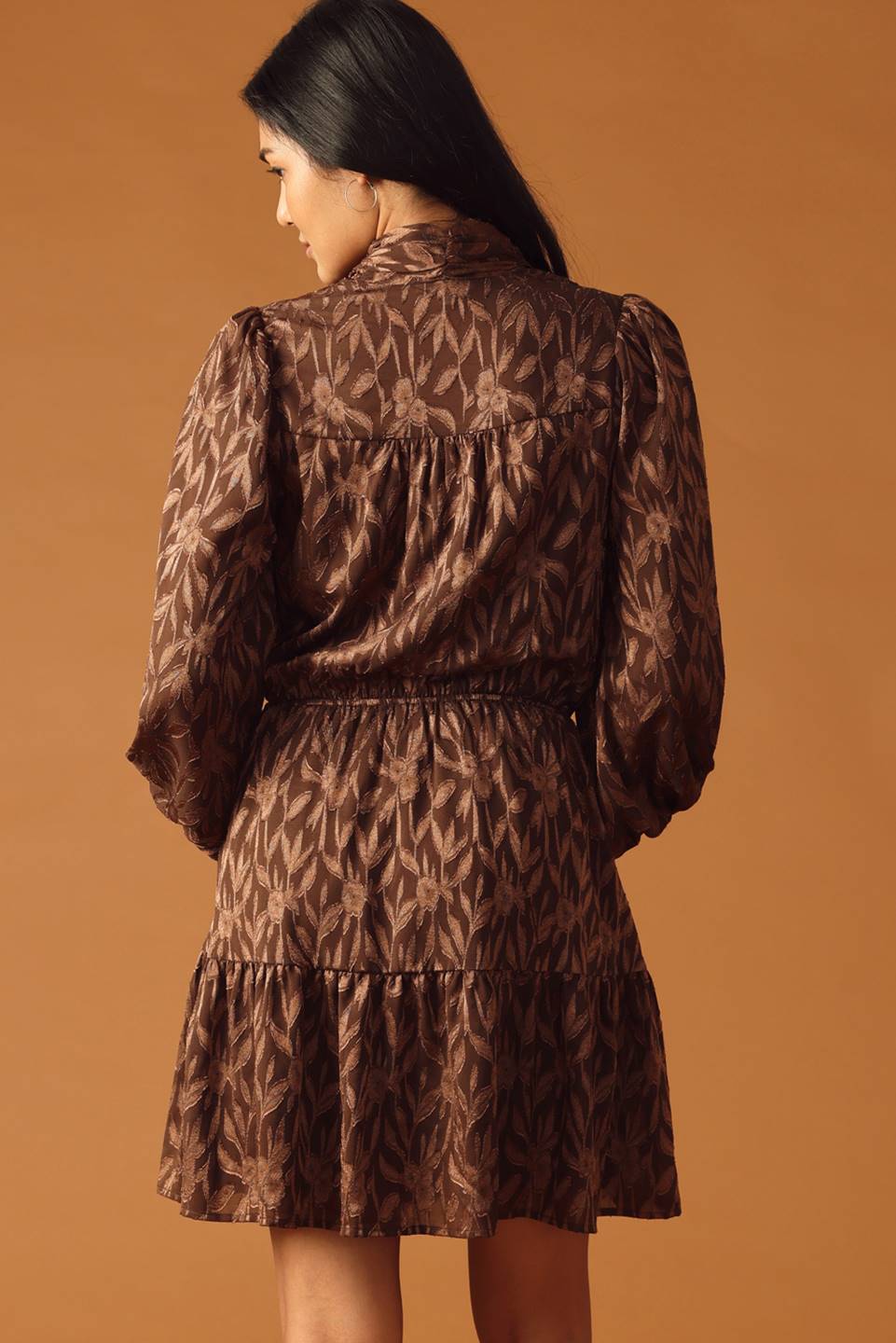 Open Path Almond Woven Mini Dress