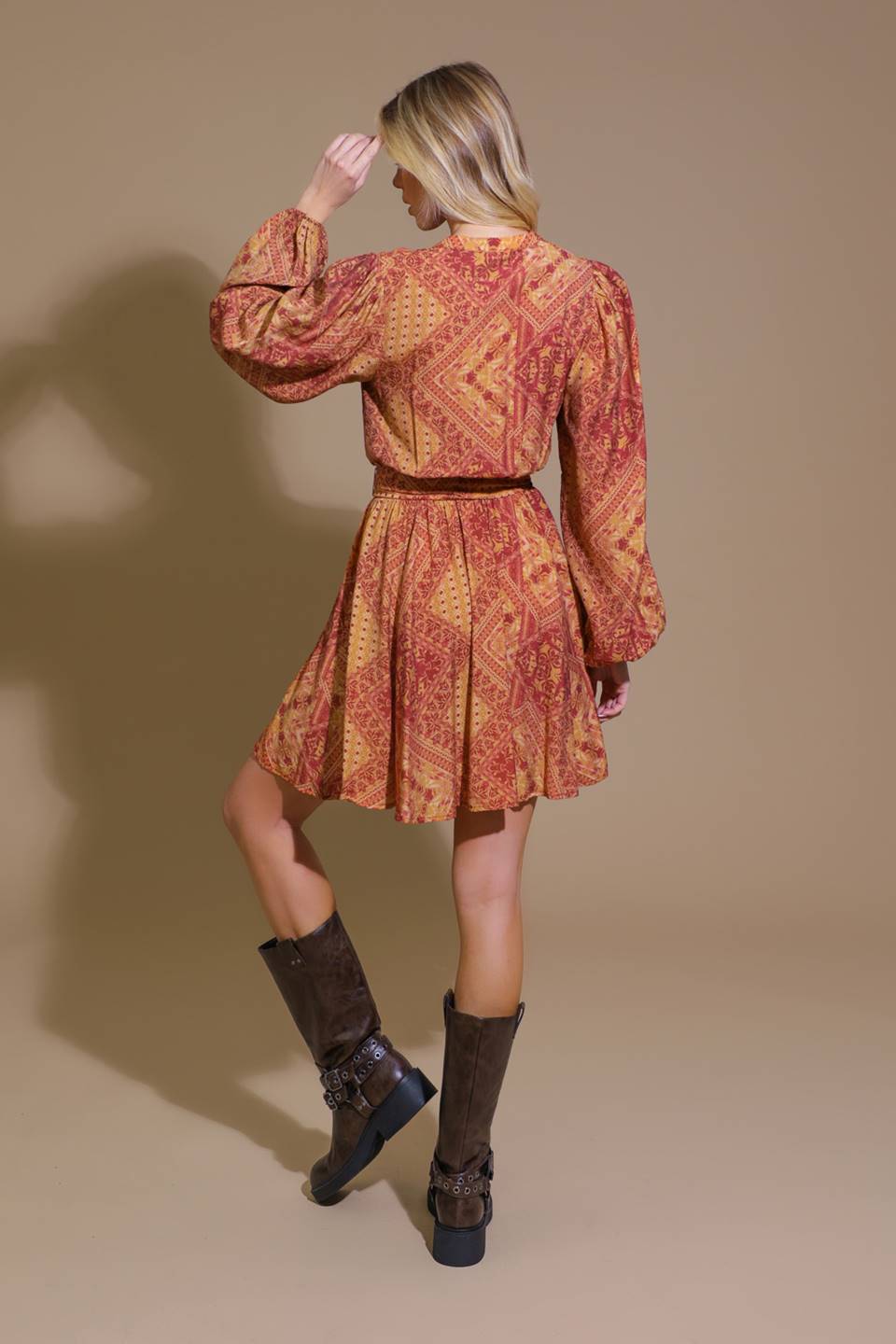 Deeply Delightful Woven Mini Dress