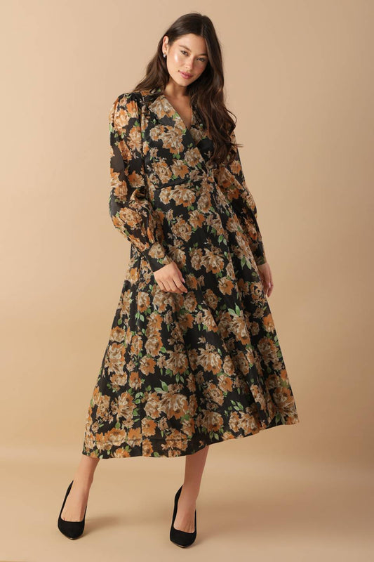 Time to Evolve Woven Midi Dress