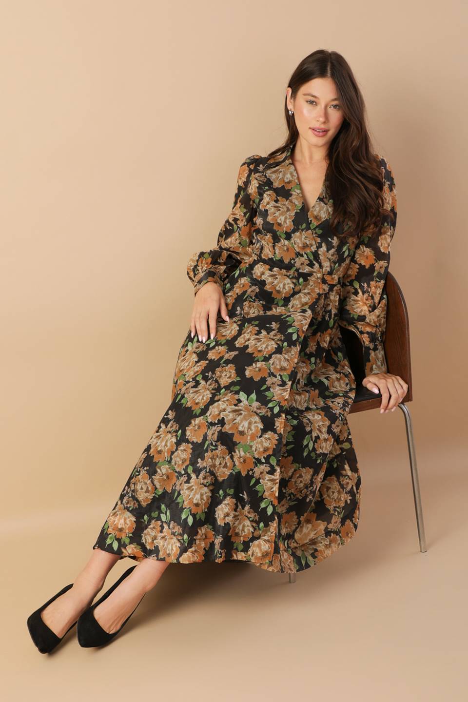Time to Evolve Woven Midi Dress