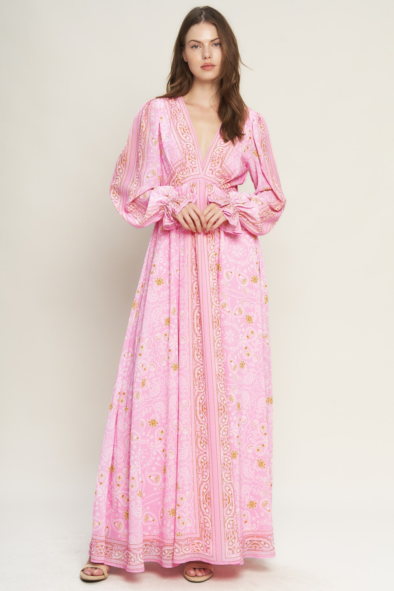 Ripples of Time Woven Maxi Dress