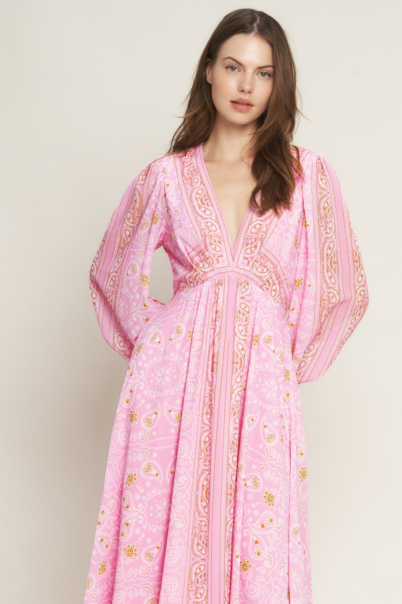 Ripples of Time Woven Maxi Dress