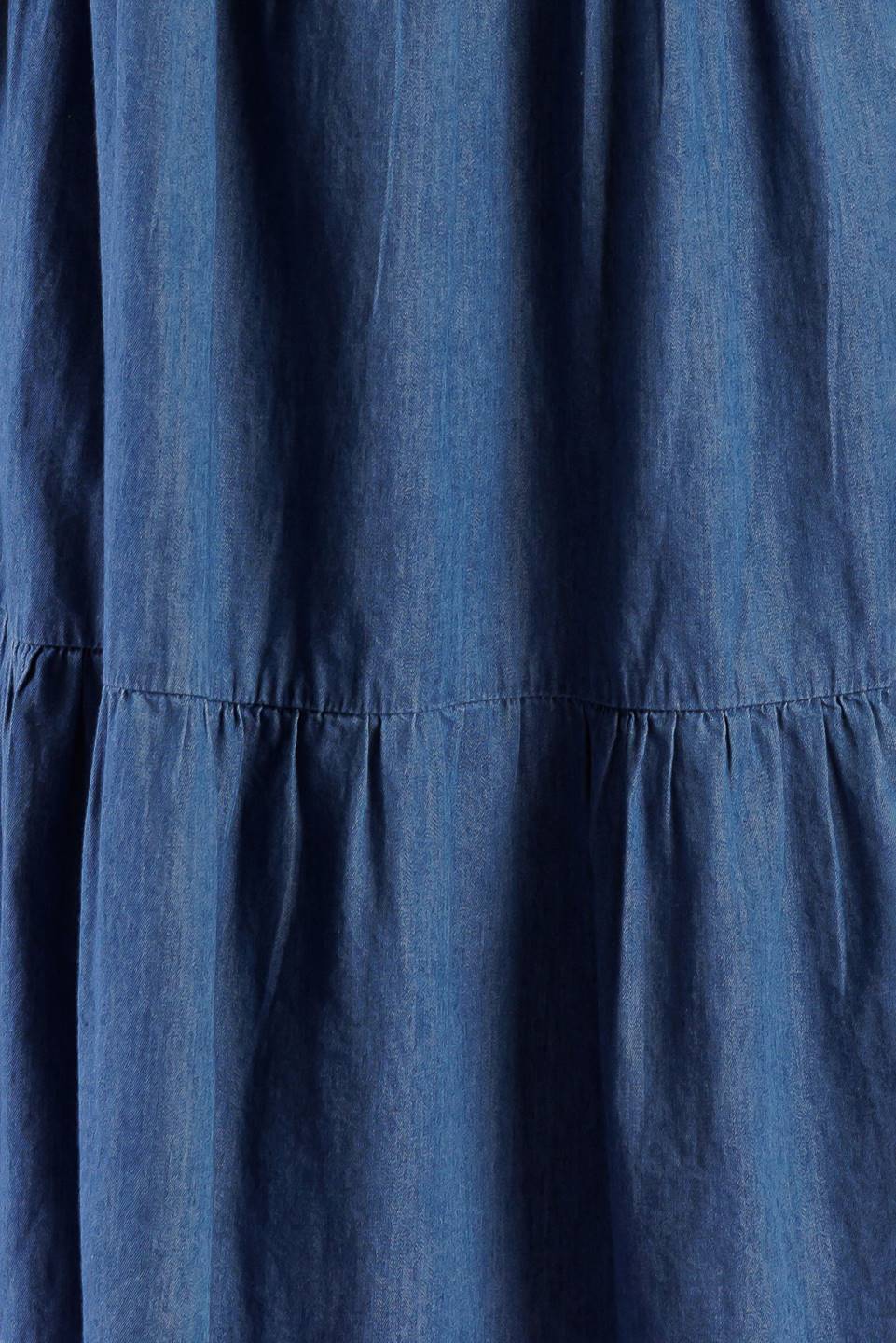 Match My Energy Woven Chambray Mini Dress
