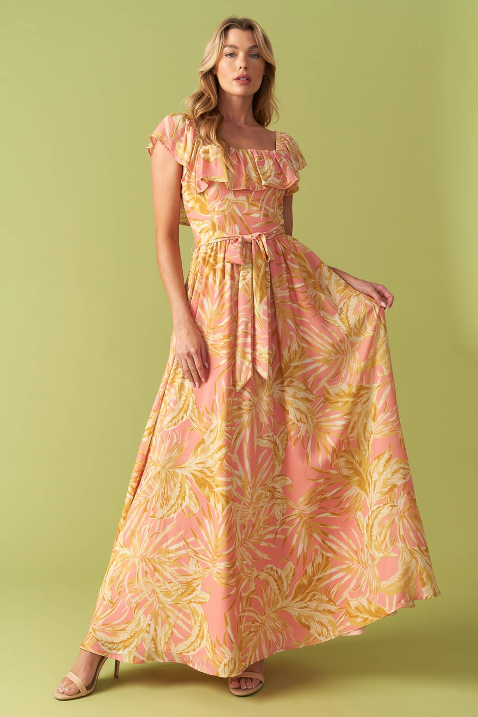 The Art Of Balance Woven Midi Dress