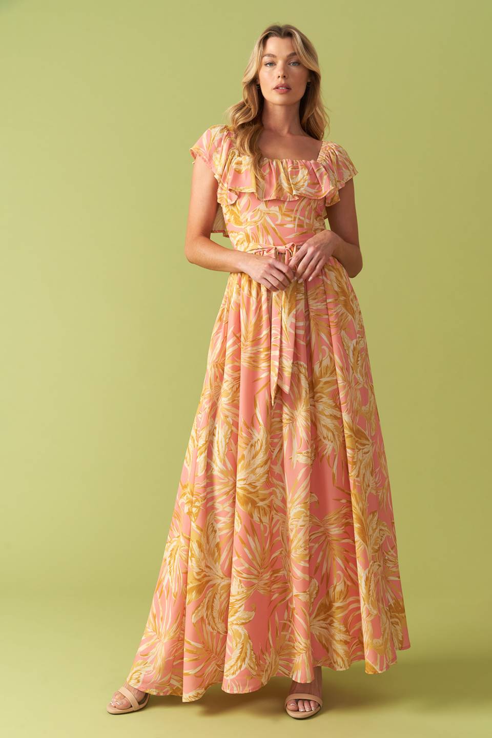 The Art Of Balance Woven Midi Dress