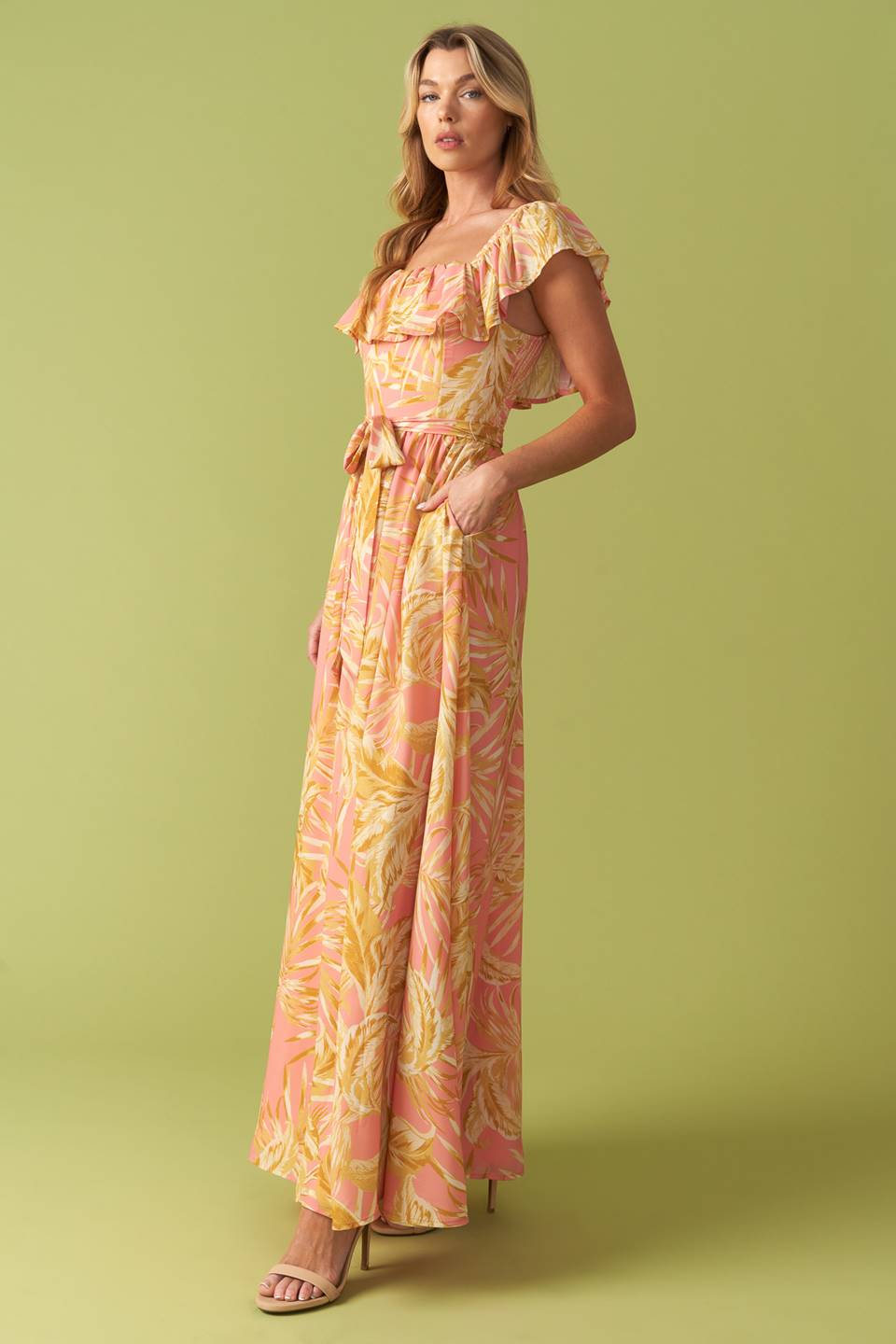 The Art Of Balance Woven Midi Dress
