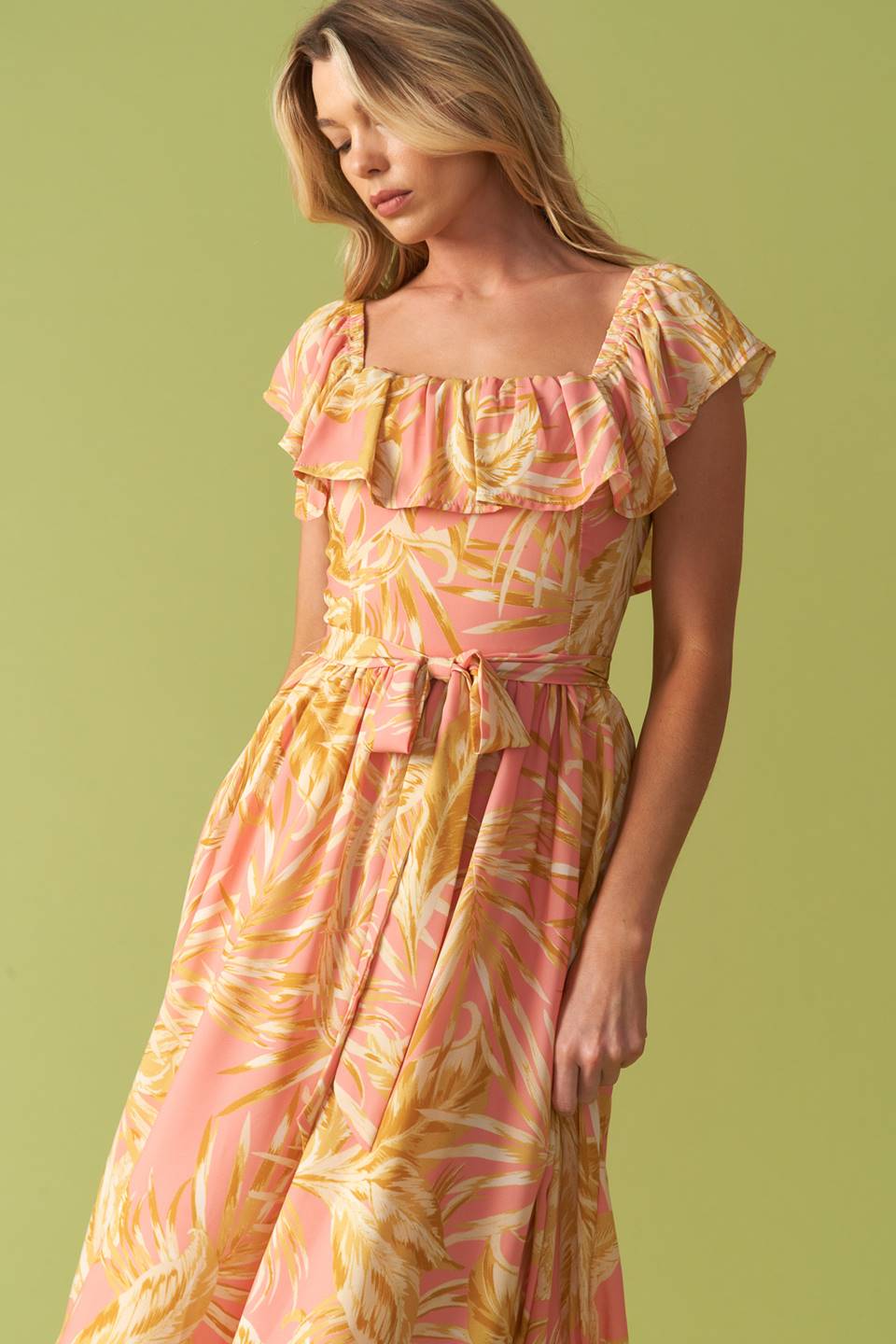 The Art Of Balance Woven Midi Dress