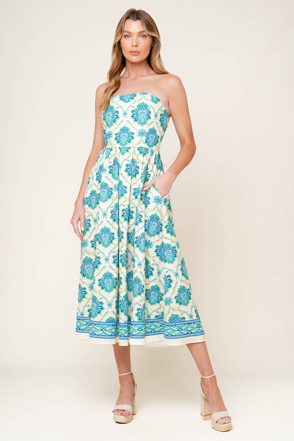 Thriving Poise Midi Dress
