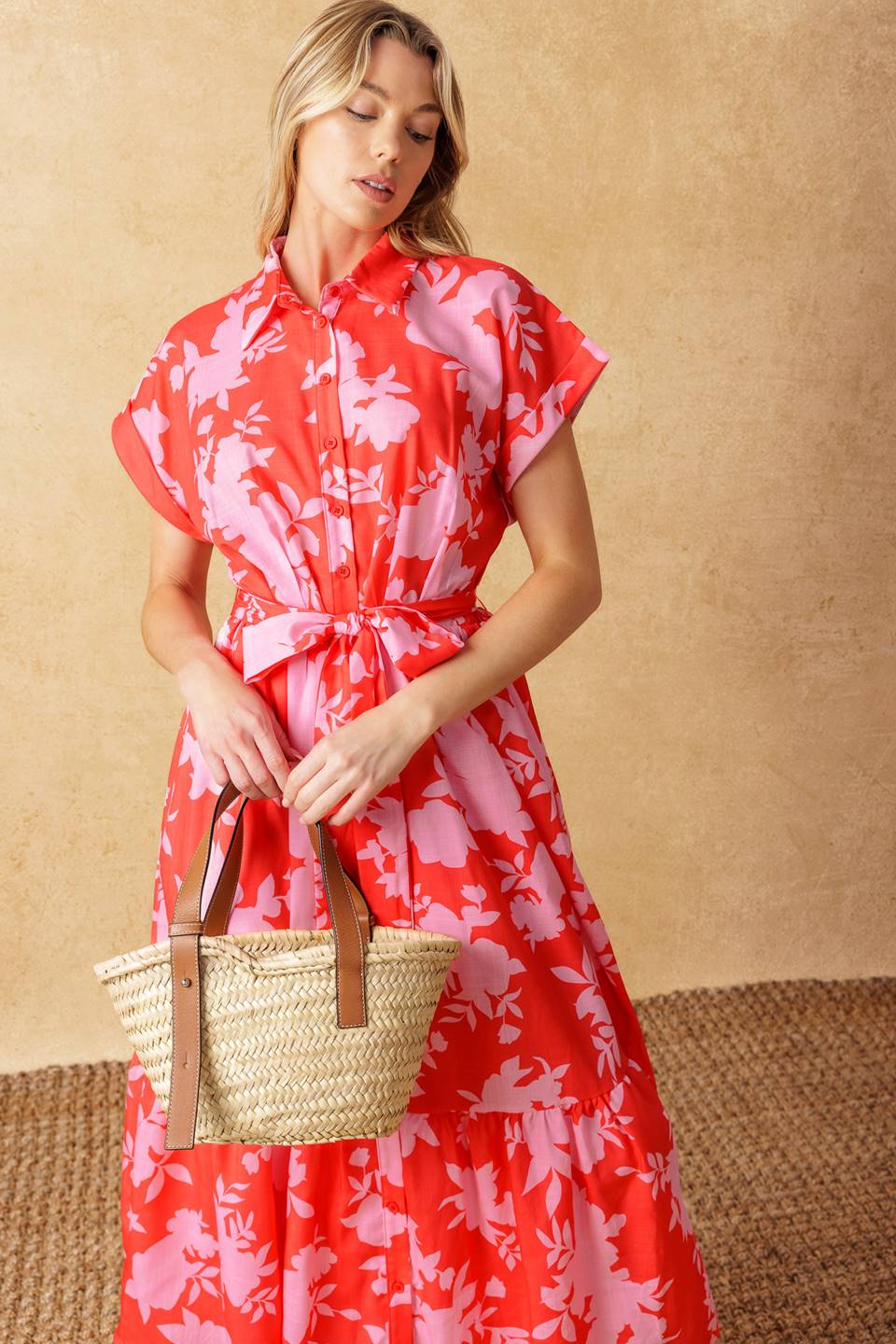 Make It Count Woven Midi Dress