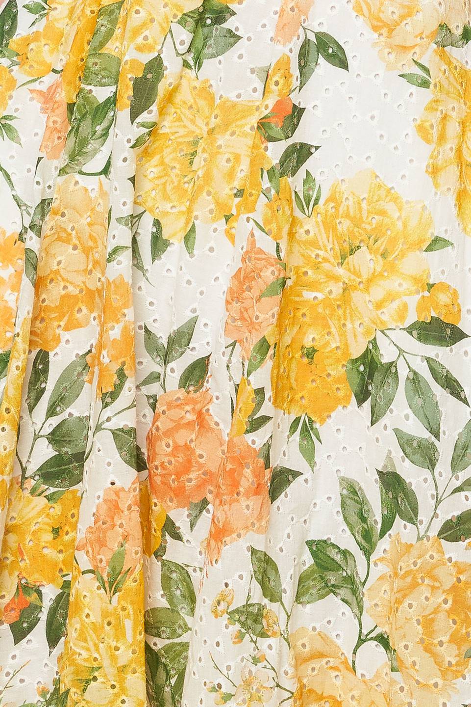 Garden of Dreams Woven Eyelet Midi Dress