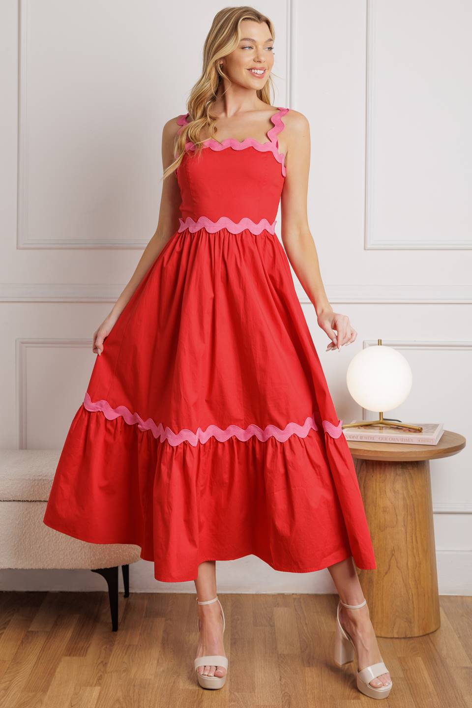 Tread Lightly Woven Midi Dress