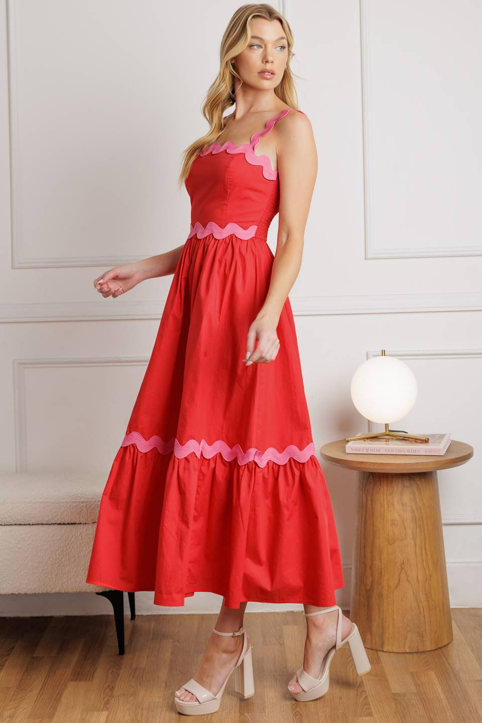 Tread Lightly Woven Midi Dress