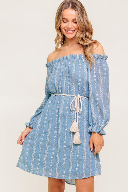 No More Clouds Mini Dress