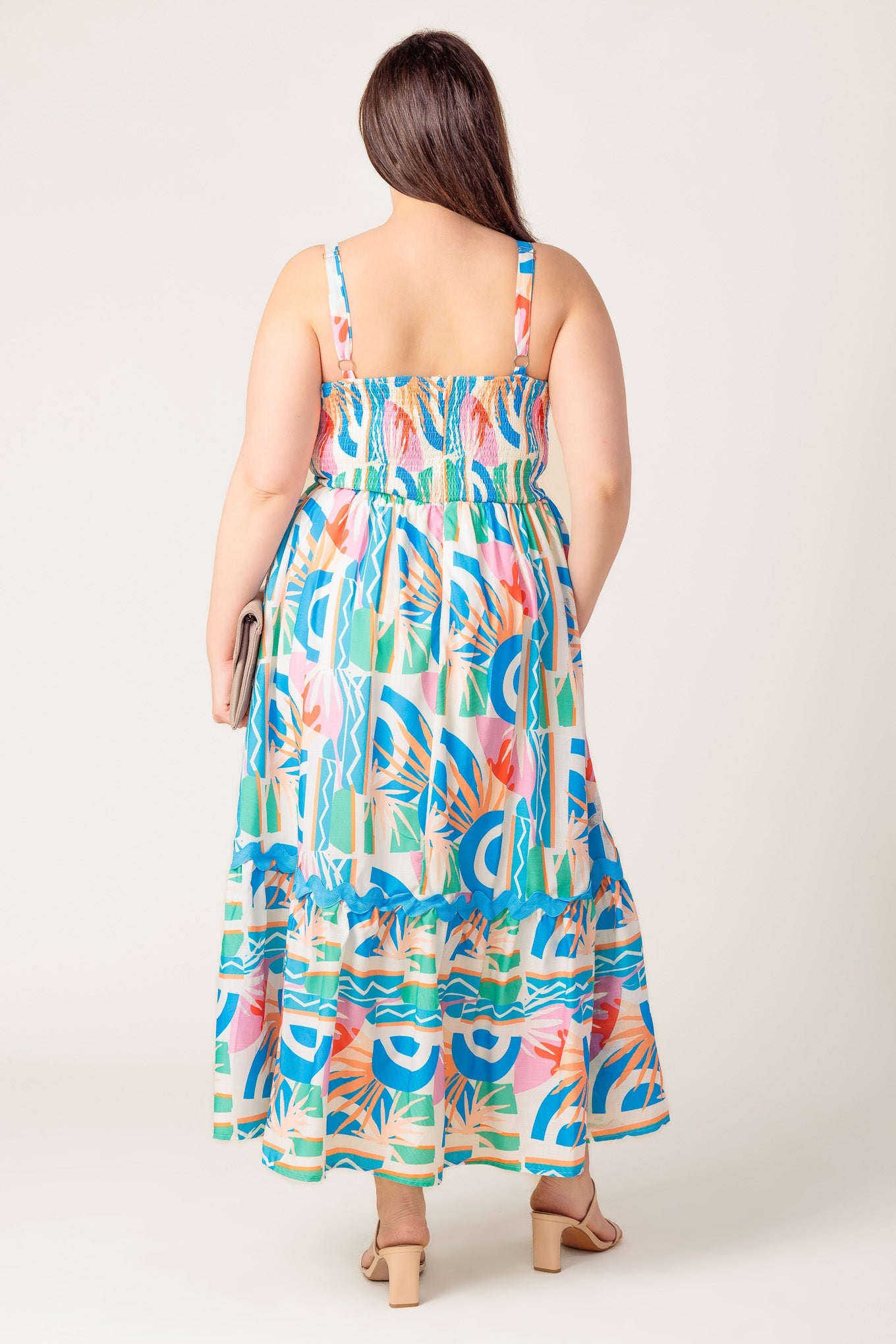 A Head Start Woven Midi Dress