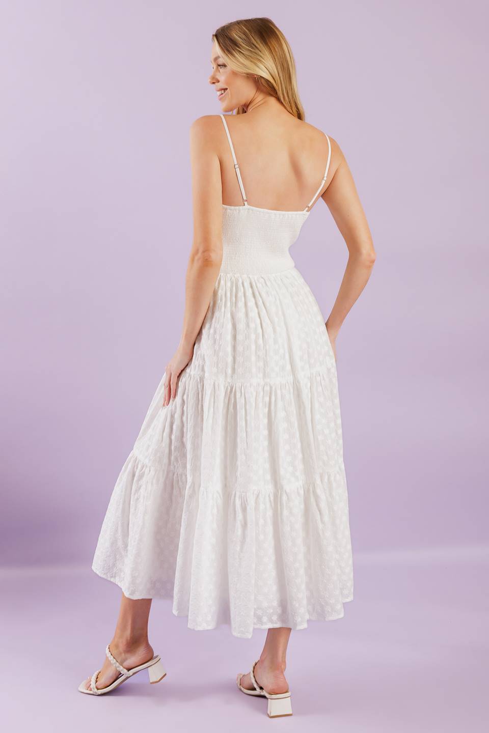 Enchanting Moments Woven Midi Dress
