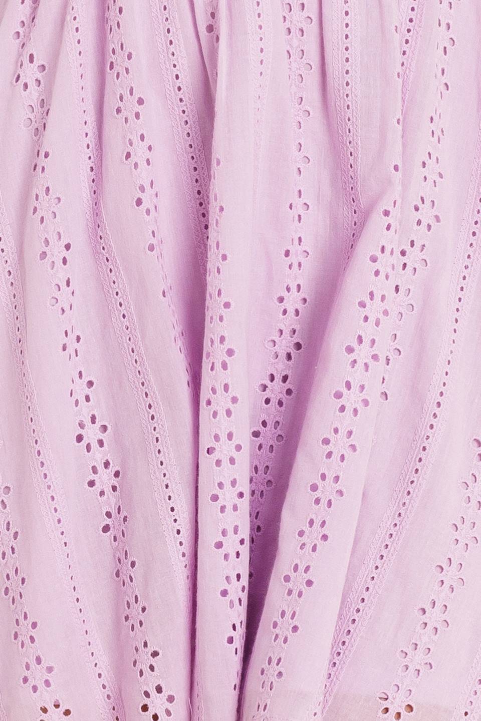 Midnight Mirage Gown Woven Eyelet Mini Dress