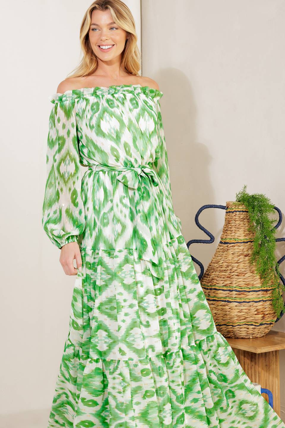Eclipse's Whisper Woven Maxi Dress