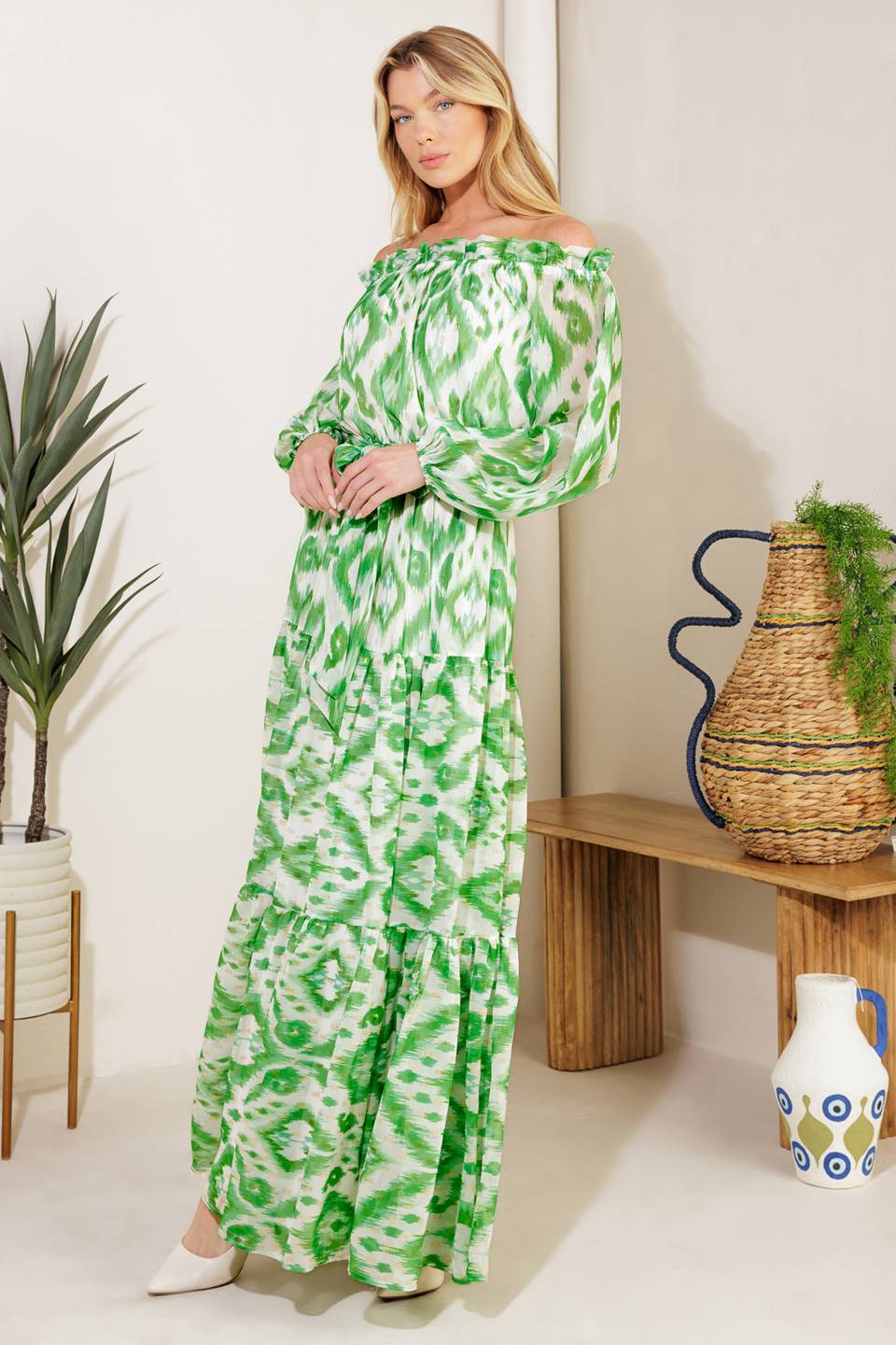 Eclipse's Whisper Woven Maxi Dress