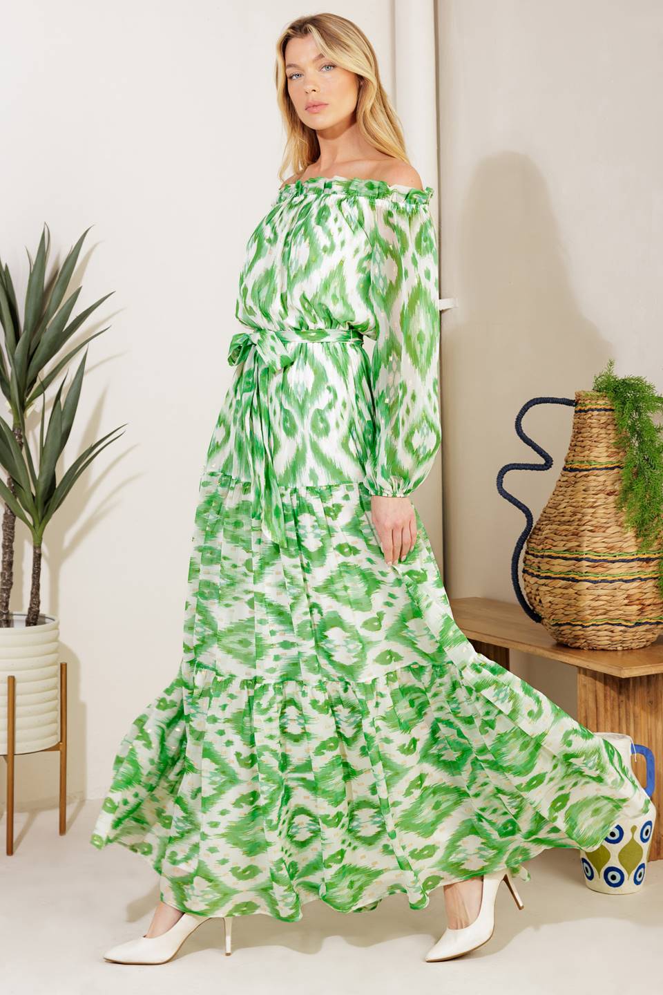 Eclipse's Whisper Woven Maxi Dress