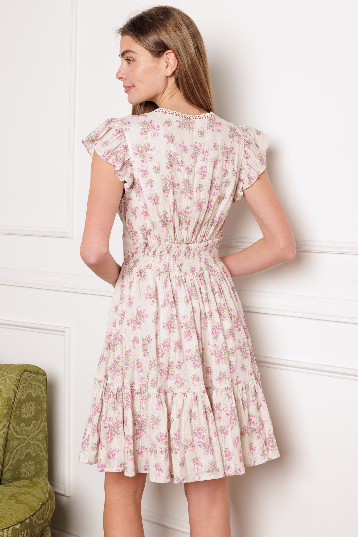 Radiant Riviera Woven Mini Dress