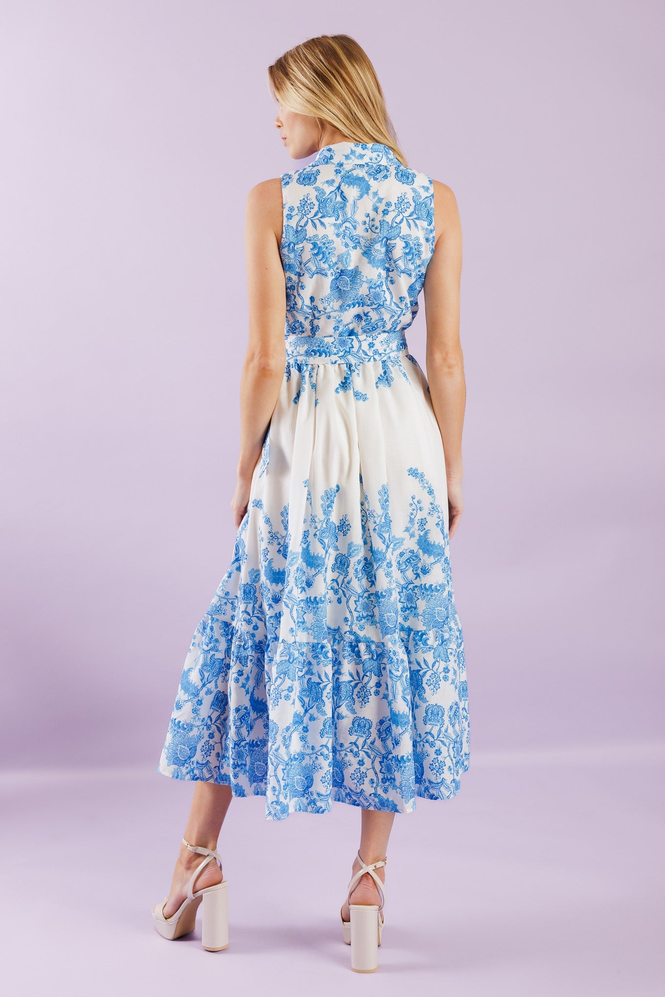 Palm Shores Woven Midi Dress