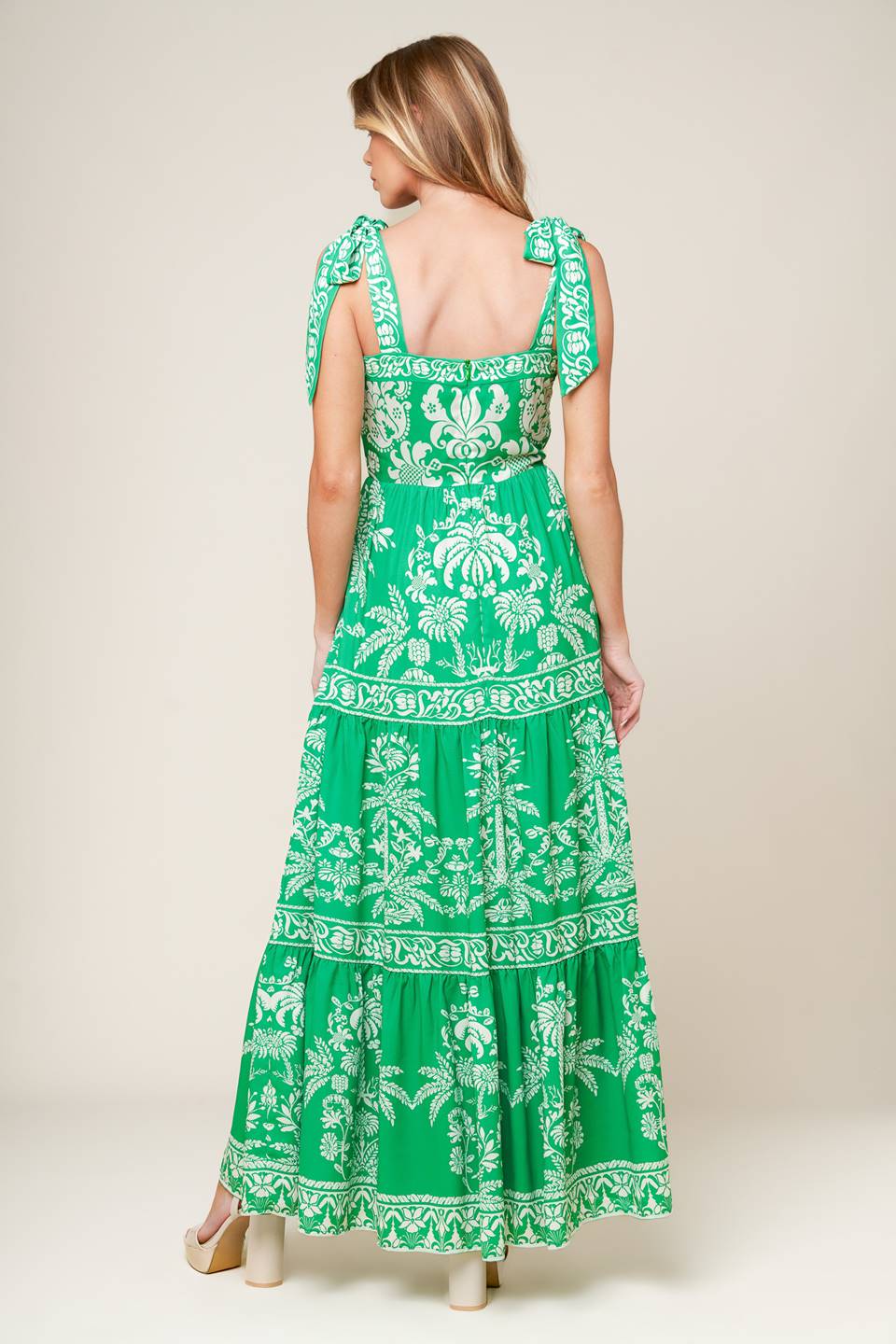 Sweet Like Green Woven Maxi Dress