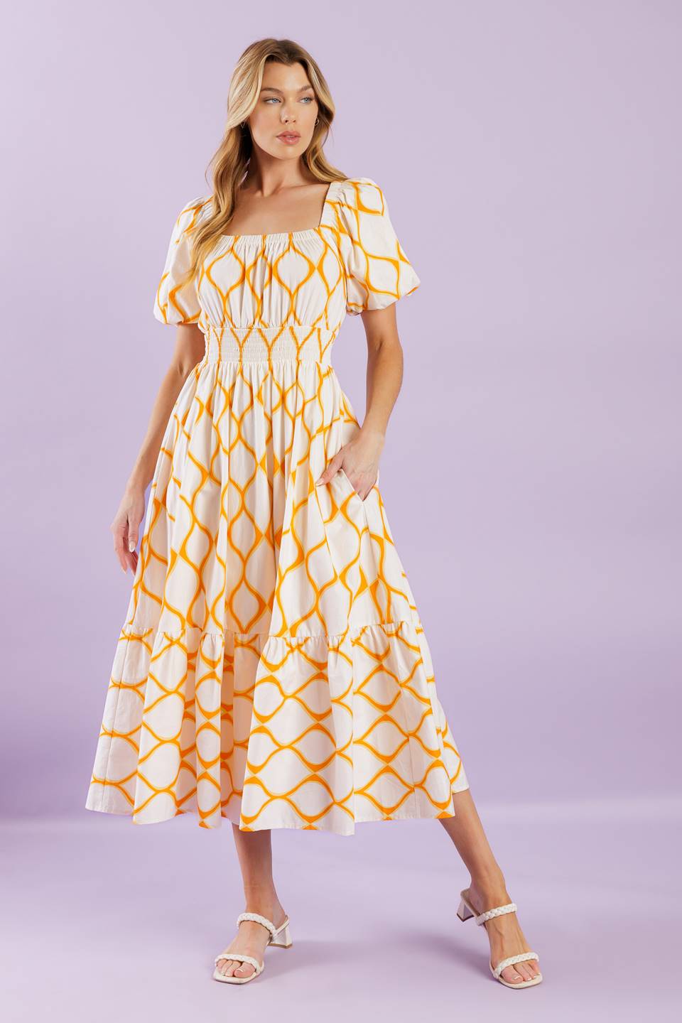 Iconic Summer Woven Midi Dress