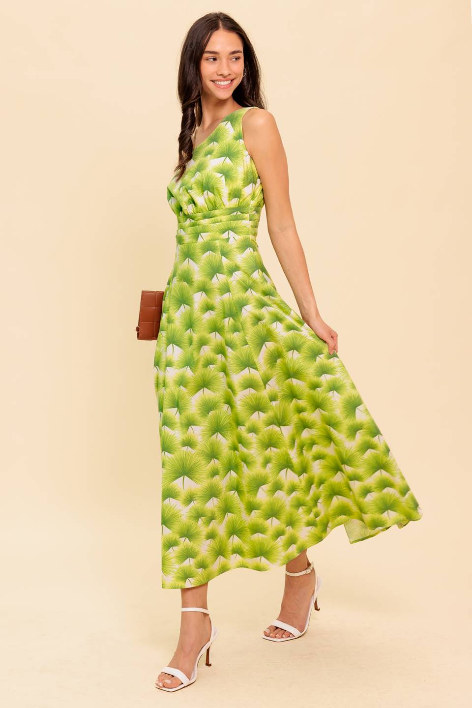 Walk in the Garden Woven Mdi Dress
