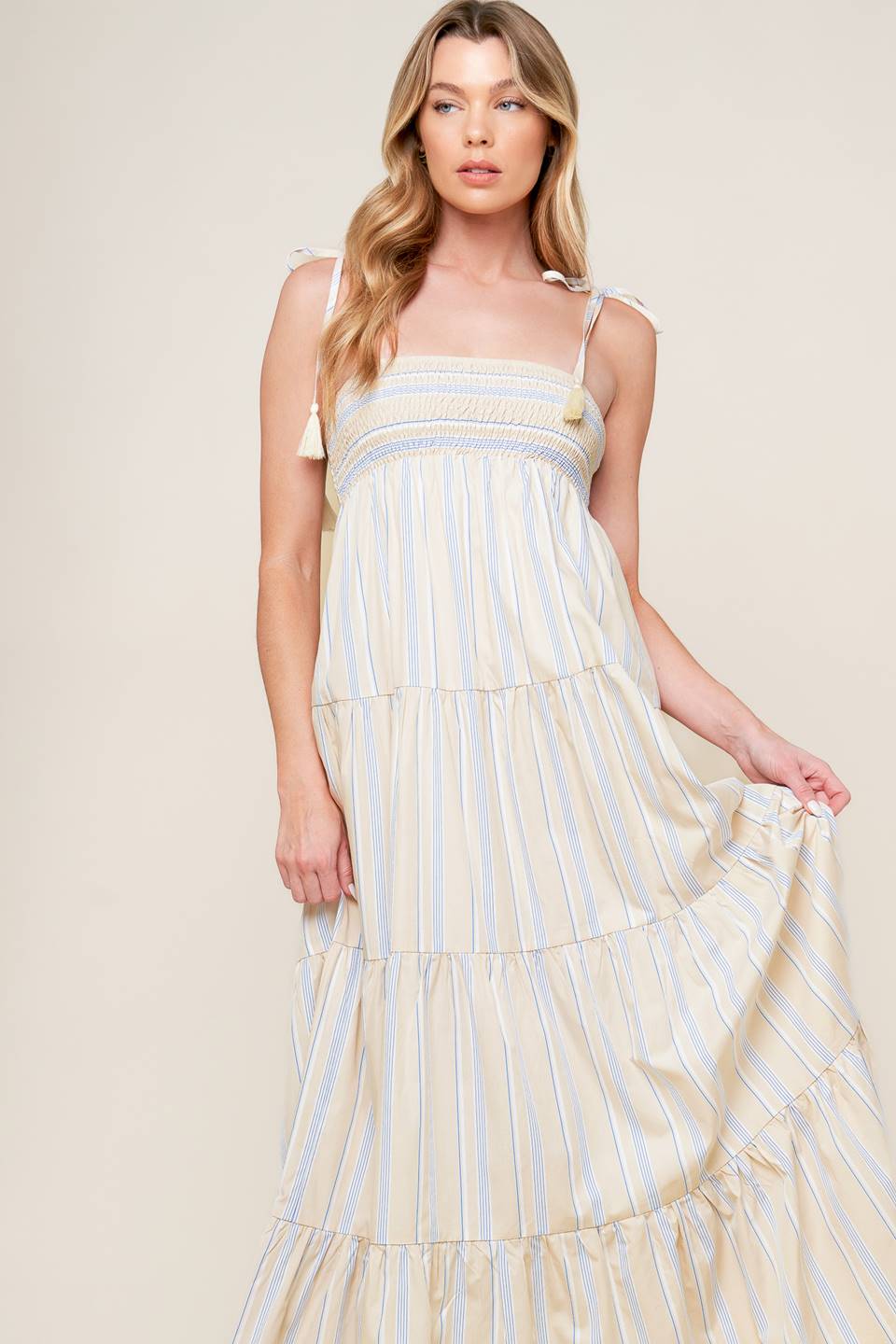 Waves of Lift Woven Maxi Dress