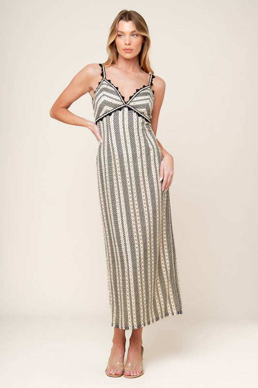 Take Me Away Crochet Lace Midi Dress