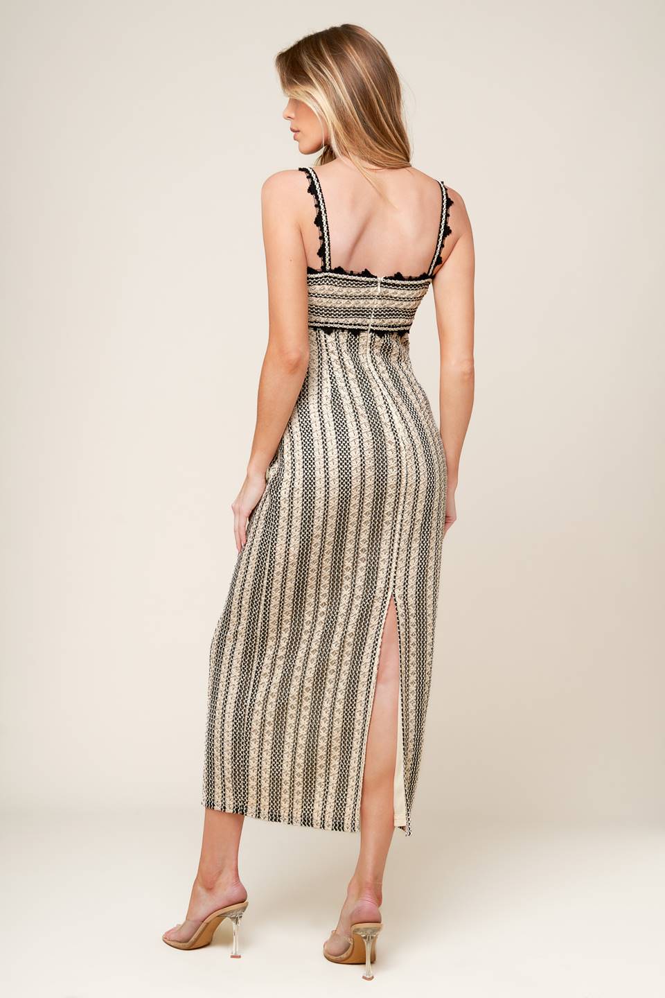 Take Me Away Crochet Lace Midi Dress
