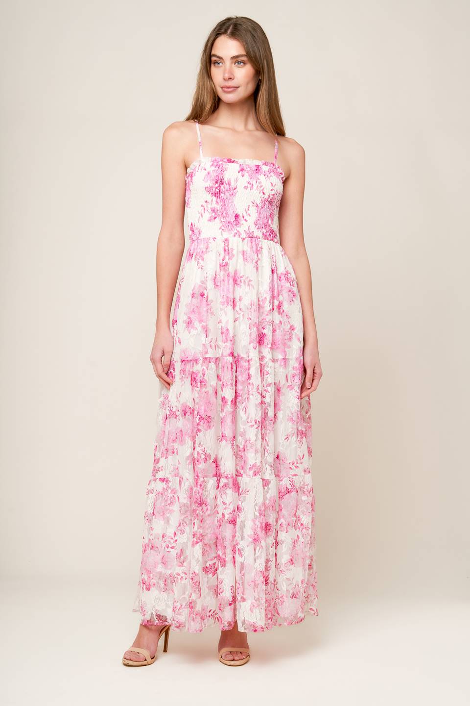 In This Moment Woven Lace Maxi Dress