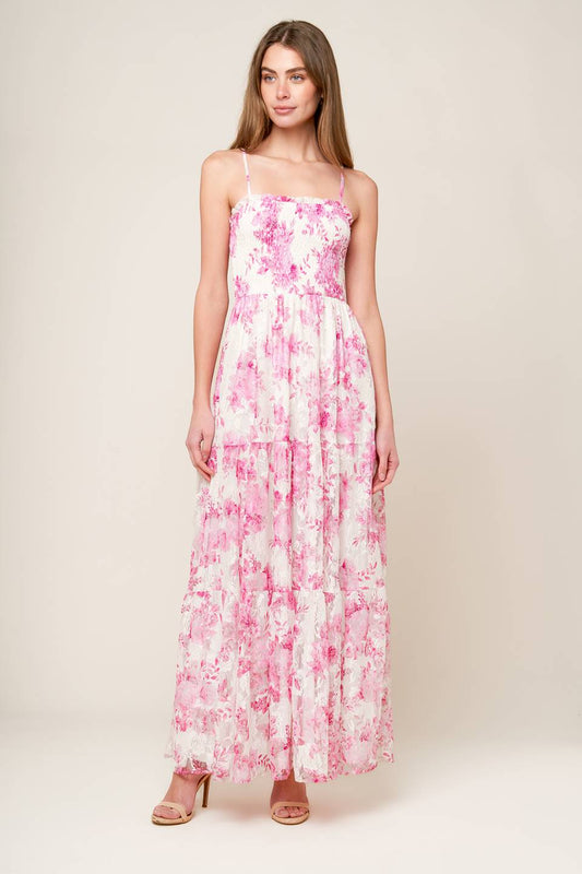 In This Moment Woven Lace Maxi Dress