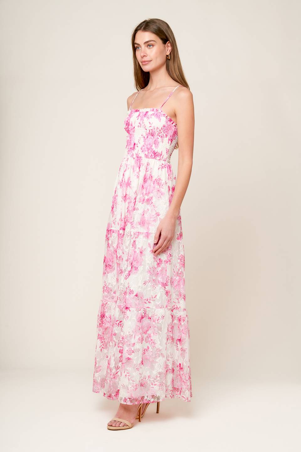 In This Moment Woven Lace Maxi Dress