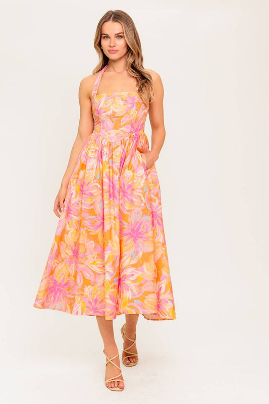Morning Bloom Midi Dress