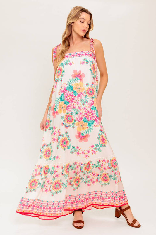 Summer Glow Ivory Maxi Dress