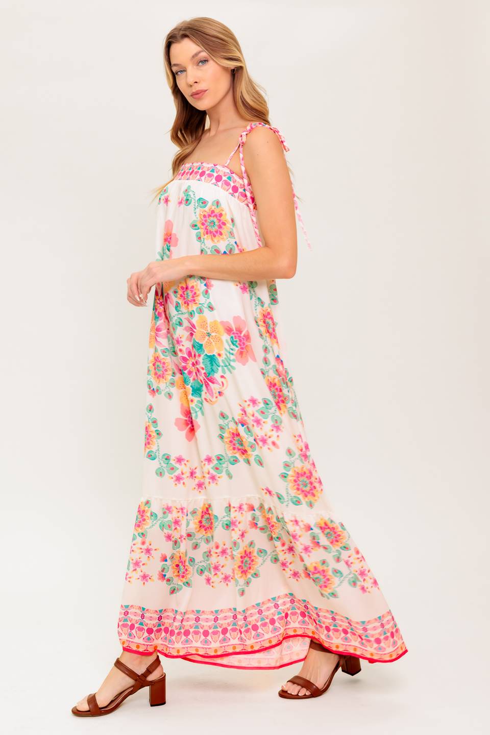 Summer Glow Ivory Maxi Dress