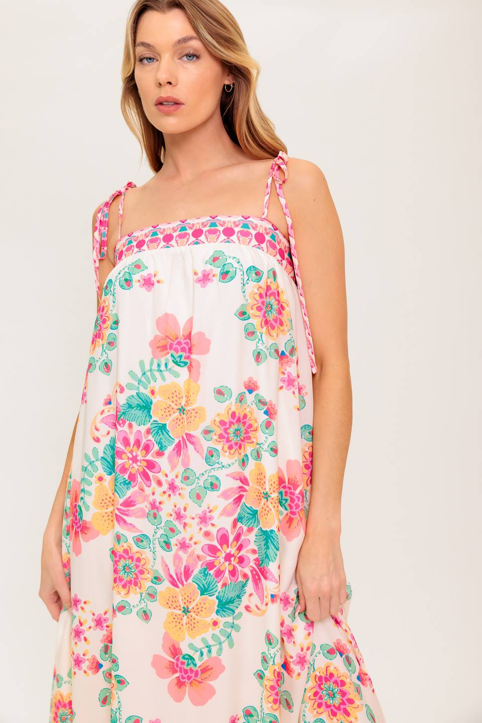 Summer Glow Ivory Maxi Dress
