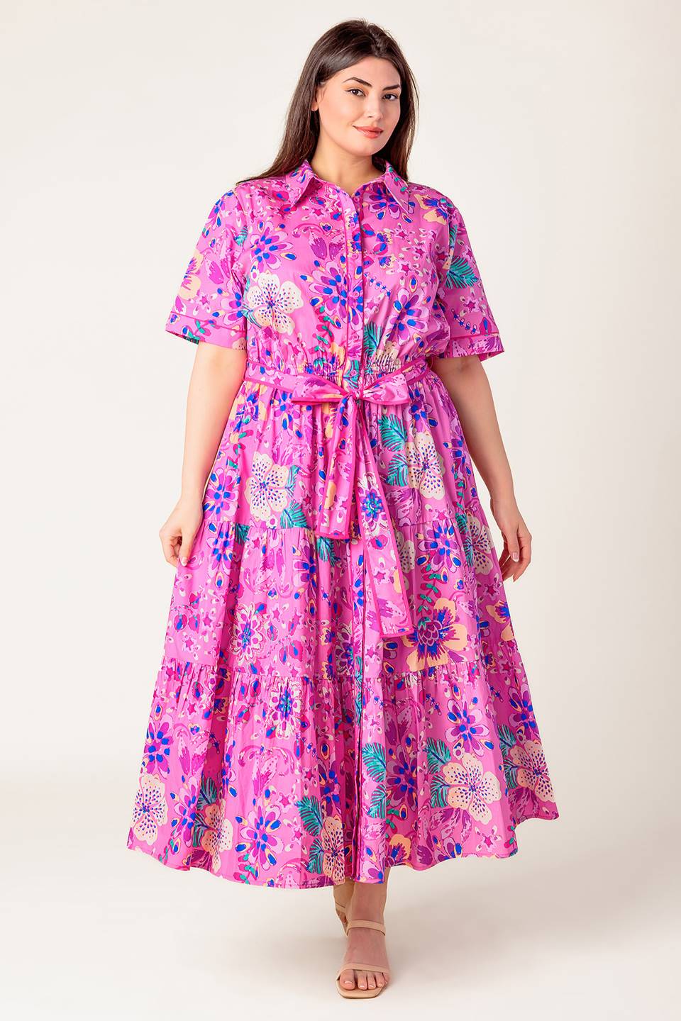 Softly Spoken Collection Woven Midi Dress