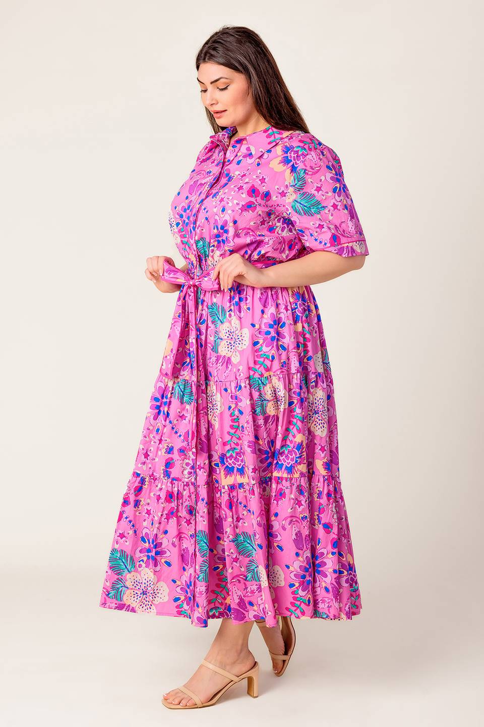 Softly Spoken Collection Woven Midi Dress