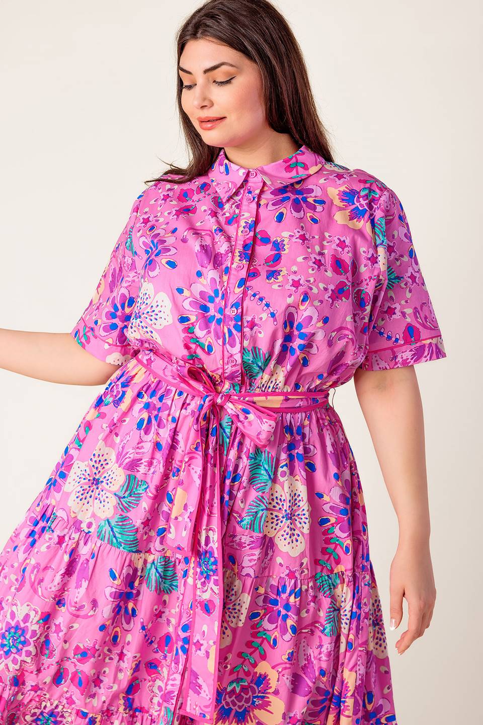 Softly Spoken Collection Woven Midi Dress