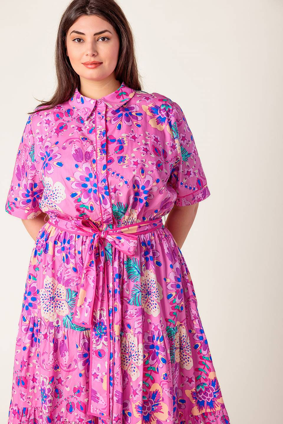 Softly Spoken Collection Woven Midi Dress